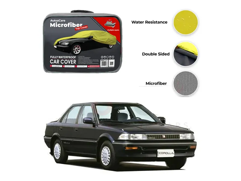 Toyota Corolla Microfiber Car Top Cover - Model 1983-1987