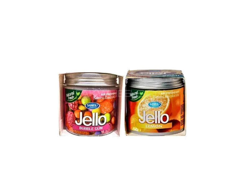 Jello Air Freshener Gel Pack Of 2 Bubble Gum & Lemon | Perfume Gel Image-1
