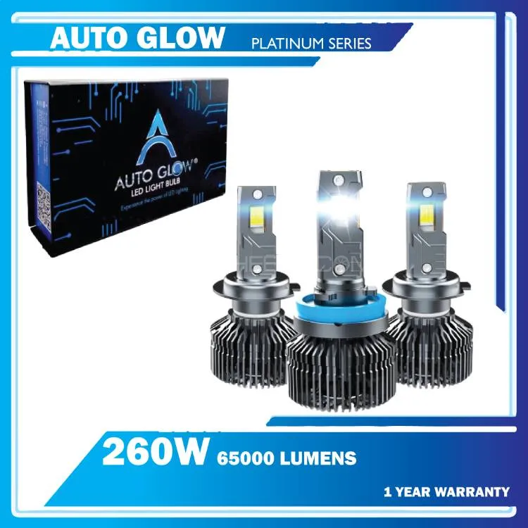 H11 - Auto Glow Platinum Series LED :Lights - 260Watts 65000 Lumens - One Year Warranty  Image-1