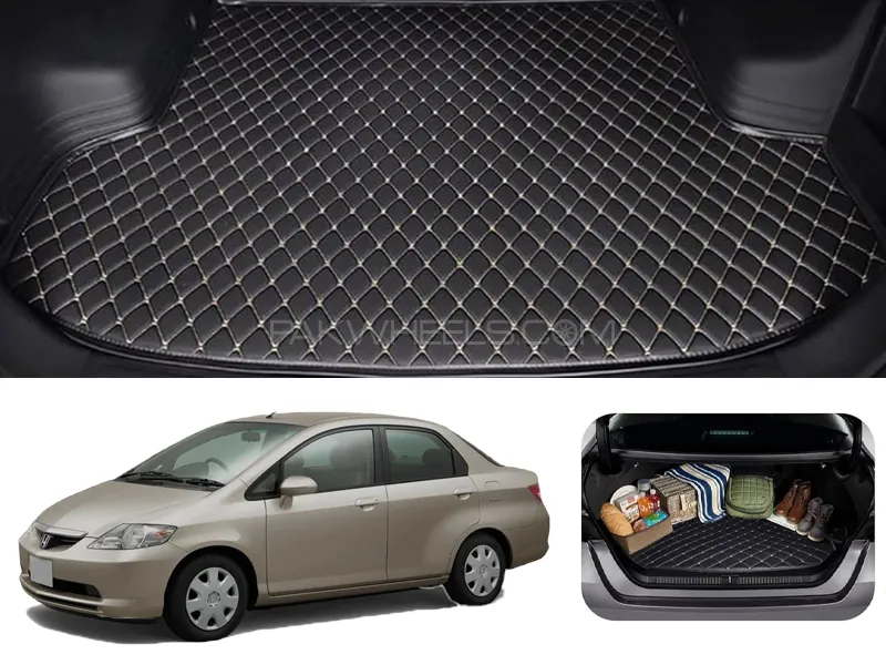 Honda City 7D Custom Car Trunk Mat - Model 2017-2020 City Best Trunk mat | City Trunk | City Mat | M Image-1