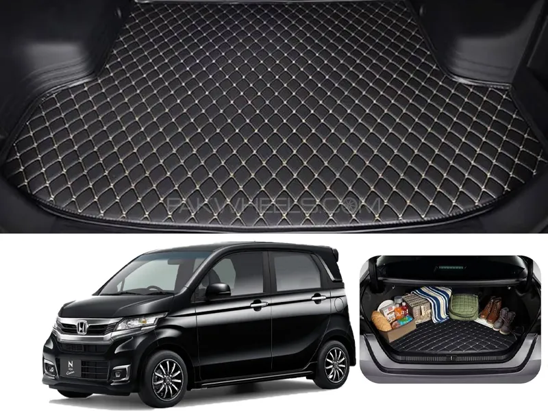 Honda N-Wgn 7D Custom Car Trunk Mat - Model 2013-2019 Image-1