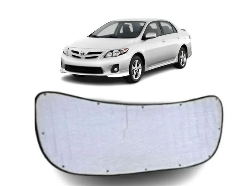 Premium Combo Pack - Aluminum Bonnet & Trunk Insulator with Clips for Toyota Corolla 2009-2013 Image-1