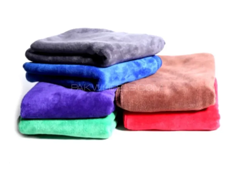 Large Size Soft Microfiber Cloth | Pack of 8 | 40x60cm | 300gsm | Cleaning And Polishing Image-1