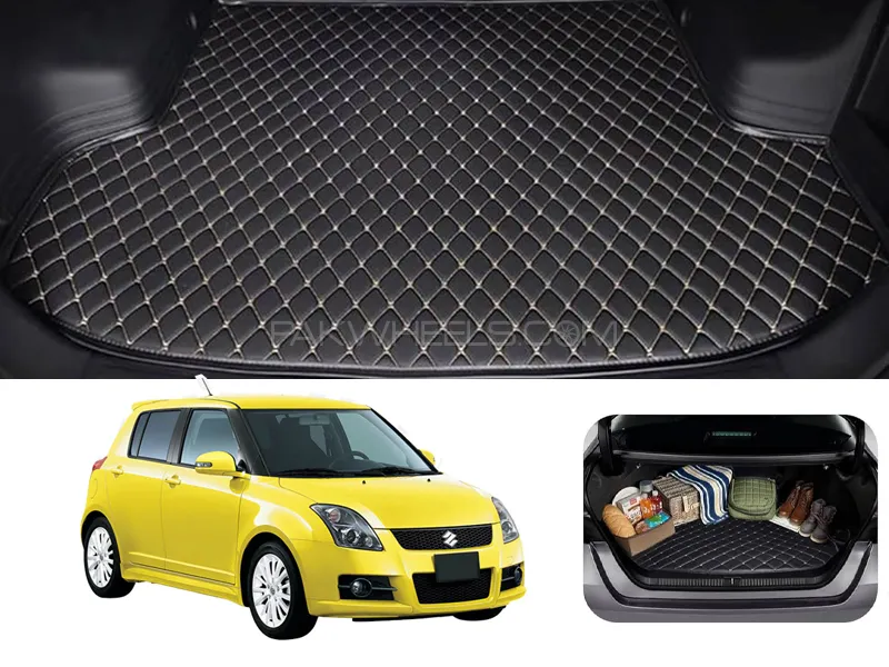 Suzuki Swift 7D Custom Car Trunk Mat - Model 2004-2010 Image-1