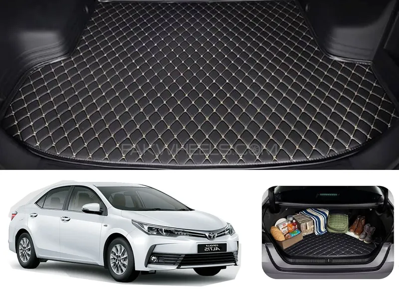 Toyota Corolla 7D Custom Car Trunk Mat - Model 1991-1995 Image-1