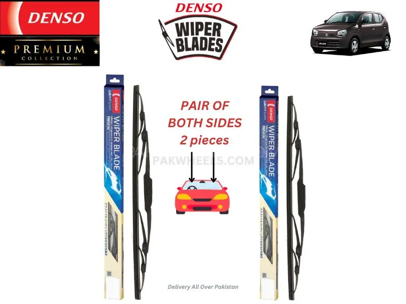 Suzuki Alto 660 2019-2024 Denso Wiper Blade - 2 Pcs Set - Denso Premium Image-1