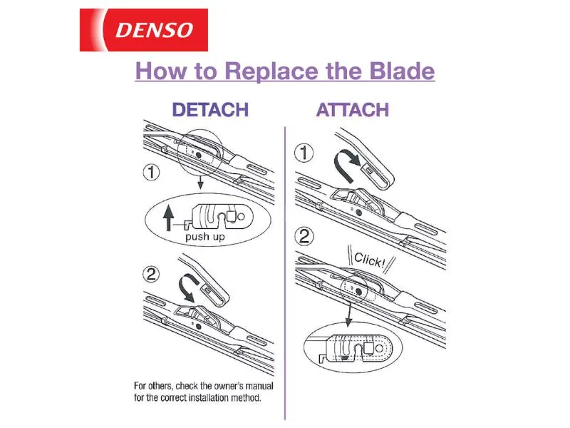 Suzuki Baleno 1998-2005 Denso Wiper Blade - 2 Pcs Set - Denso Premium Suzuki Baleno 1998-2005 Denso Wiper Blade - 2 Pcs Set - Denso Premium Image-3