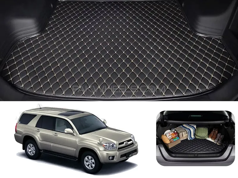 Toyota Surf 7D Custom Car Trunk Mat - Model 2002-2009 Image-1