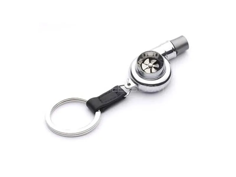 Zingfix Turbocharger Keychain – Zinc Alloy Rotating Whistle Image-1