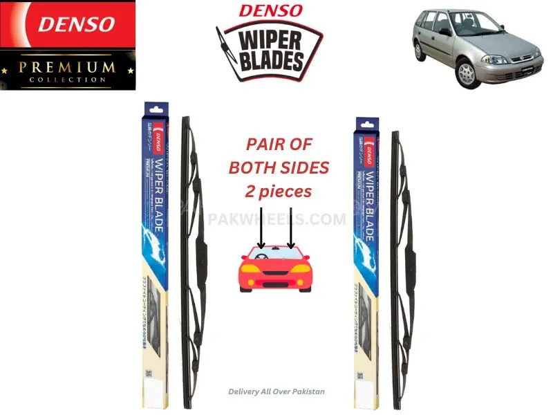Suzuki Cultus 2008-2017 Denso Wiper Blade - 2 Pcs Set - Denso Premium  Image-1
