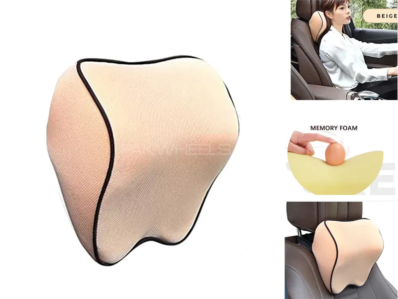 Universal Car NeckRest Cushion Pillow | Head Neck Support Image-1