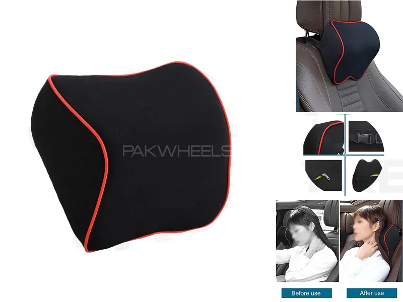Universal Car NeckRest Cushion Pillow | Head Neck Support Image-1