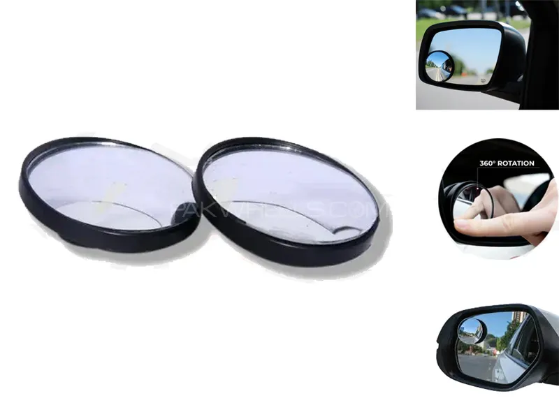 Anti Fog Rear view Side Mirror Circle Waterproof Film - Pair Image-1