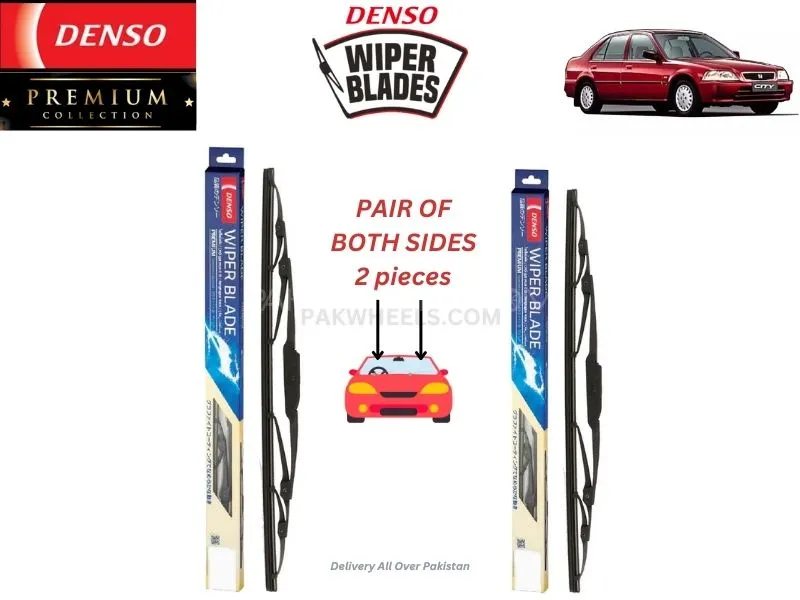 Honda City 1996-2000 Denso Wiper Blade - 2 Pcs Set - Denso Premium Image-1
