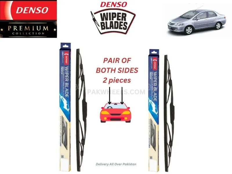 Honda City 2002-2009 Denso Wiper Blade - 2 Pcs Set - Denso Premium Image-1