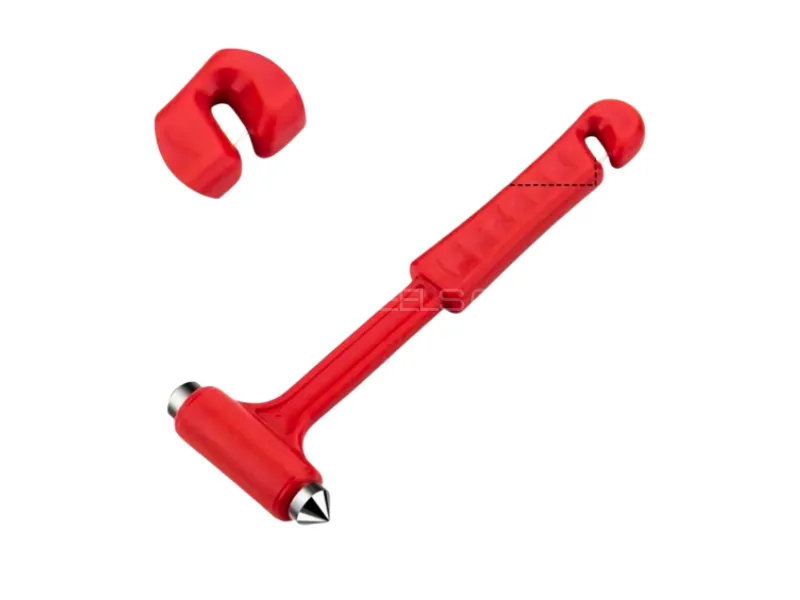 Zingfix Firefighter-Approved 2-In-1 Emergency Car Safety Hammer Image-1
