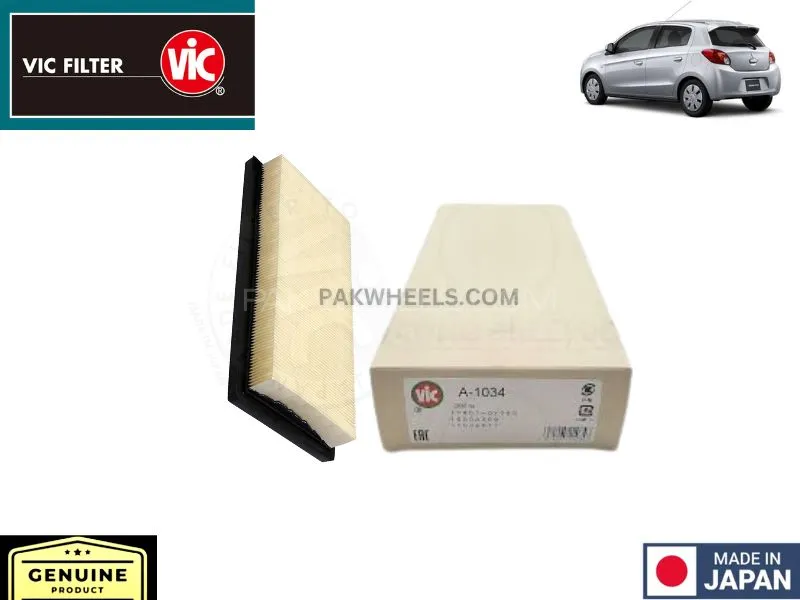 Mitsubishi Mirage Vic A-1034 Air Filter - Made in Japan Image-1