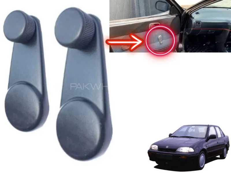 Suzuki Margalla 1992-1998 Door Window Ragulator Handle | 2 Pcs  Image-1