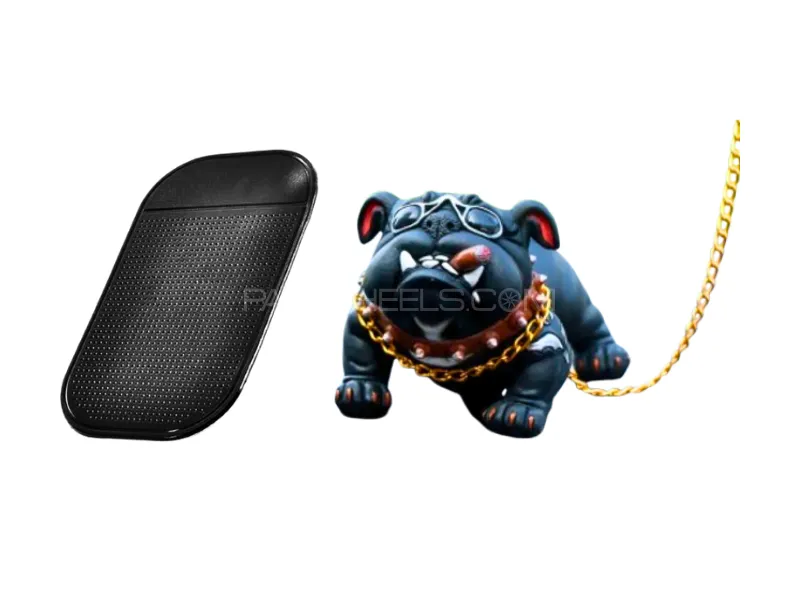 Zingfix Bulldog Car Console Decoration with Non Slip Mat Image-1