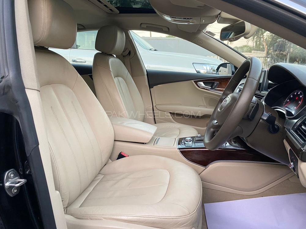 Audi A7 Sportback 50 Quattro
Executive Edition
Model 2015
Registered 2015
Black
Beige Interior
35,000 KM
Power Spoiler
Sunroof
Bose Sound System
Leather/Electric/Memory Seats 
Power Boot
Matrix LED Lights 

calling and visiting hours

Monday to Saturday

11:00 AM to 7:00 PM