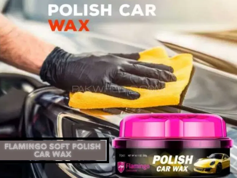 Flamingo Soft Polish Wax 230G | Car Soft Polish Wax Flamingo Make your Car Shine Image-1