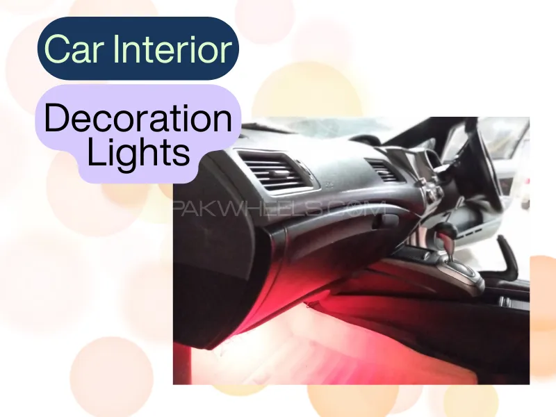 LED Car Interior Ambient Foot Strip Light Remote App Music Control Auto RGB Lamps Image-1