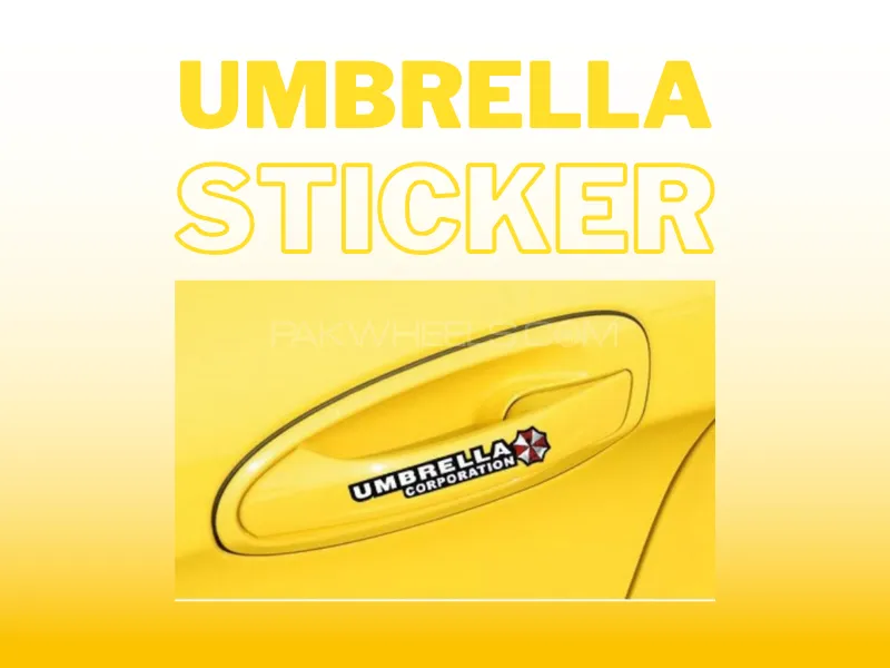 4PCS Car Stickers UMBRELLA for Door Handles Image-1