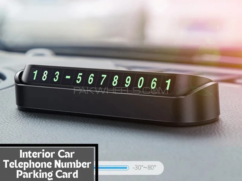 Car Temporary Parking Card Phone Number Card Plate | Telephone Number Car Park Stop Automobile Image-1