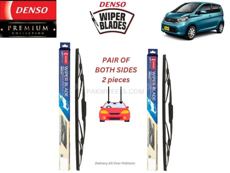 Mitsubishi Ek Wagon 2011-2028 Denso Wiper Blade - 2 Pcs Set - Denso Premium Image-1