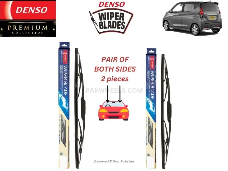 Mitsubishi Ek Wagon 2019-2024 Denso Wiper Blade - 2 Pcs Set - Denso Premium Image-1