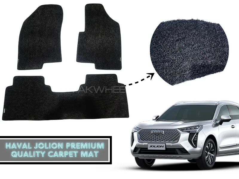 Premium Quality Haval Jolion Carpet Floor Mats Black-Gray Two tone Color | Perfect Fit Mat