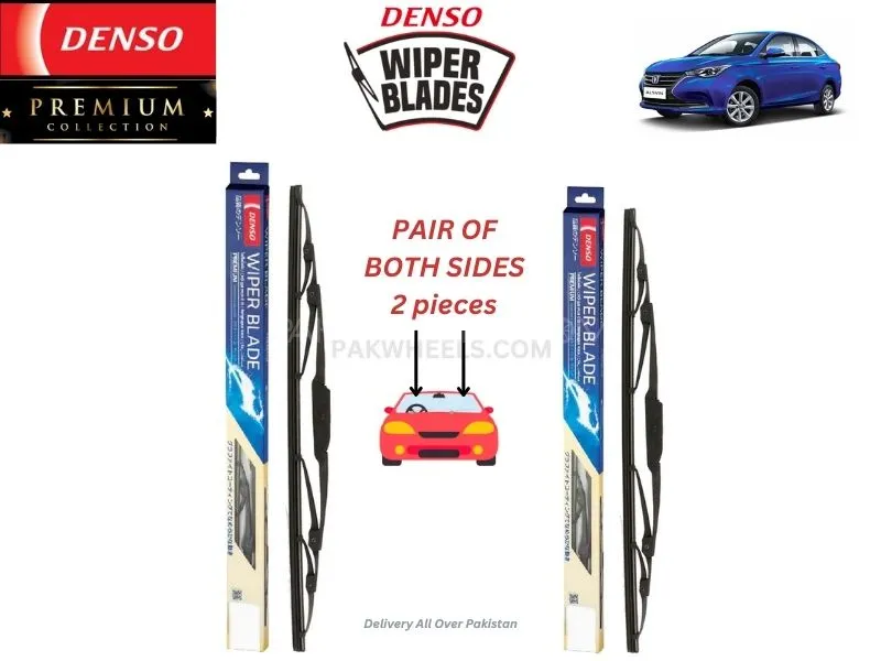 Changan Alsvin Denso Wiper Blade - 2 Pcs Set - Denso Premium Image-1