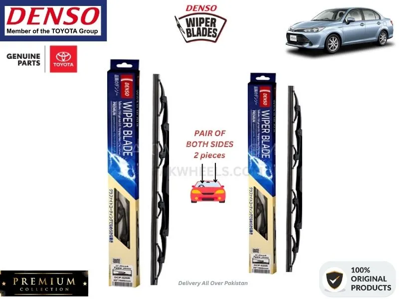 Toyota Axio Hybrid 2012-2019 Denso Wiper Blade - 2 Pcs Set - Denso Premium Image-1