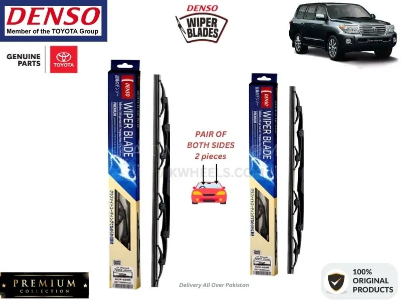 Toyota Land Cruiser 2007-2015 Denso Wiper Blade - 2 Pcs Set - Denso Premium Image-1
