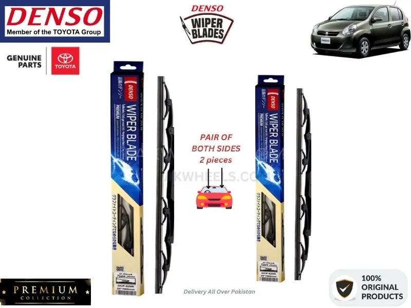 Toyota Passo 2010-2016 Denso Wiper Blade - 2 Pcs Set - Denso Premium Image-1