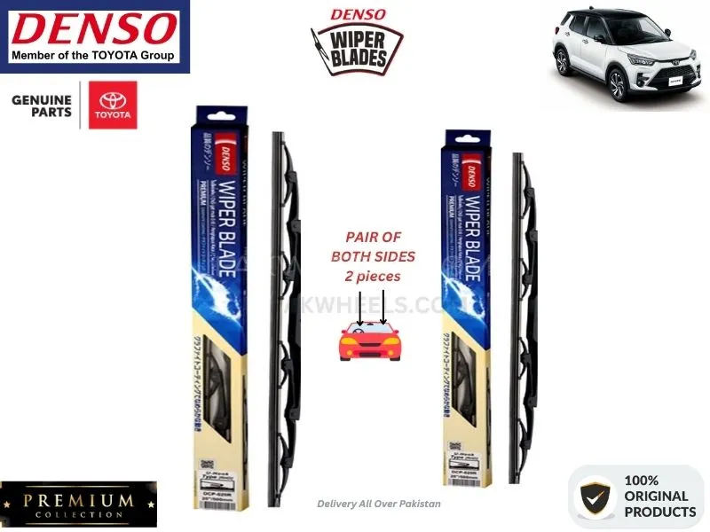 Toyota Razie 2019-2024 Denso Wiper Blade - 2 Pcs Set - Denso Premium Image-1