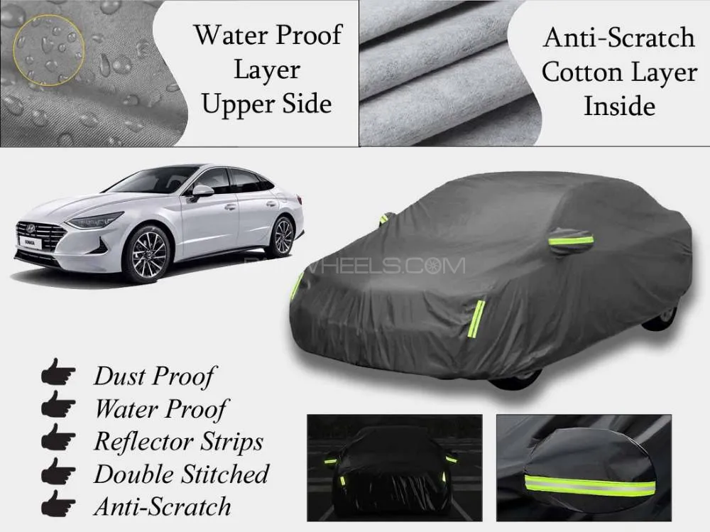 Hyundai Sonata 2021-2024 Top Cover | Grey | Anti-Scratch | Double Layer | Heat Proof | Water Proof