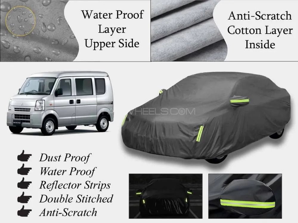 Mitsubishi Minicab Top Cover | Grey | Anti-Scratch | Double Layer | Heat Proof | Water Proof Image-1