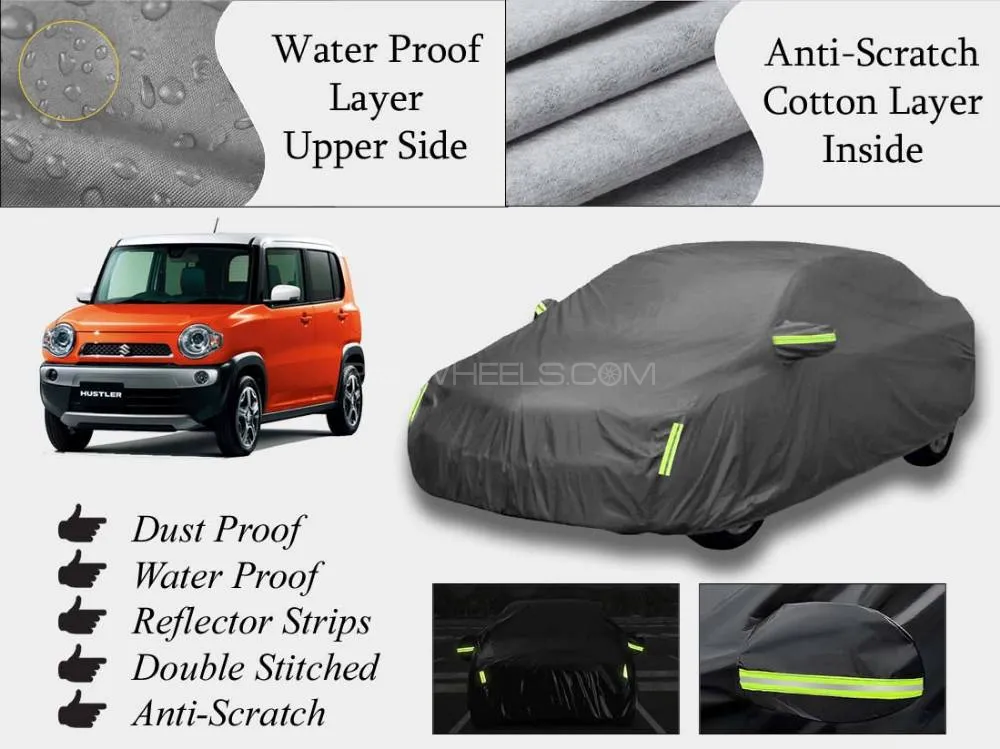 Suzuki Hustler 2014-2024 Top Cover | Grey | Anti-Scratch | Double Layer | Heat Proof | Water Proof