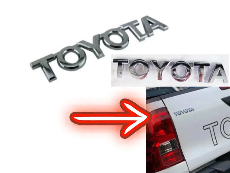 Universal Toyota Emblem Monogram - 1 Pcs Image-1