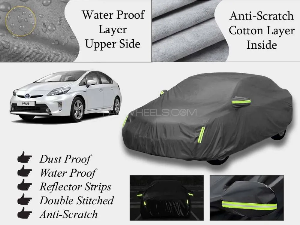 Toyota Prius 2015-2022 Top Cover | Grey | Anti-Scratch | Double Layer | Heat Proof | Water Proof Image-1
