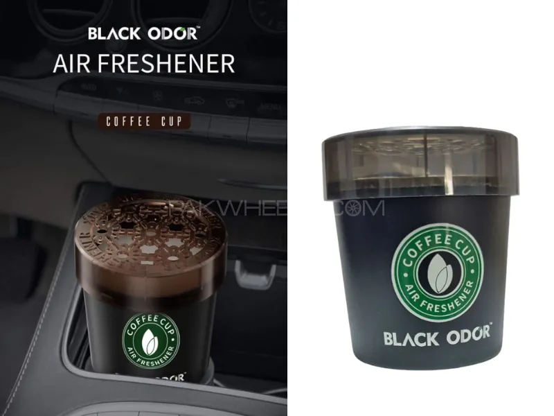 Coffe Cup Air Freshener Car Fragrance -  Black Odor Image-1