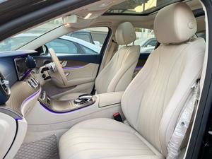 Mercedes E200 Exclusive 
Model: 2018
Mileage: 5,500 Km
Reg: 2018 Khi

*Blue dashboard  
*Panoramic glass sunroof
*Ambient lighting 
*Digital instrument cluster
*Customised steering wheel on order from Shahnawaz 
*Shahnawaz import and maintained

Calling and Visiting Hours. 

Monday to Saturday

11:00 AM to 7:00 PM