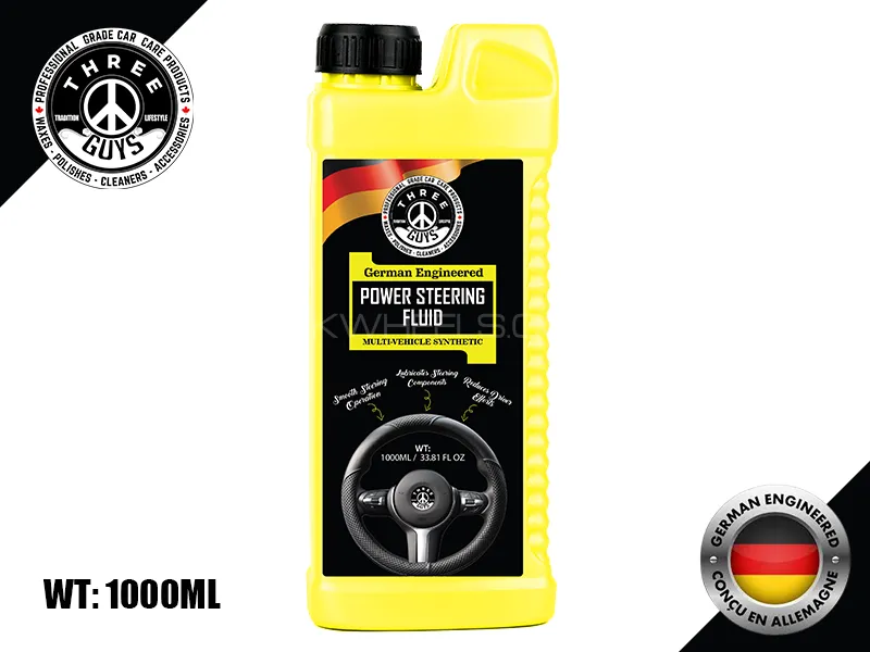 THREE GUYS Power Steering Fluid | 1000ml | GERMAN ENGINEERED Image-1