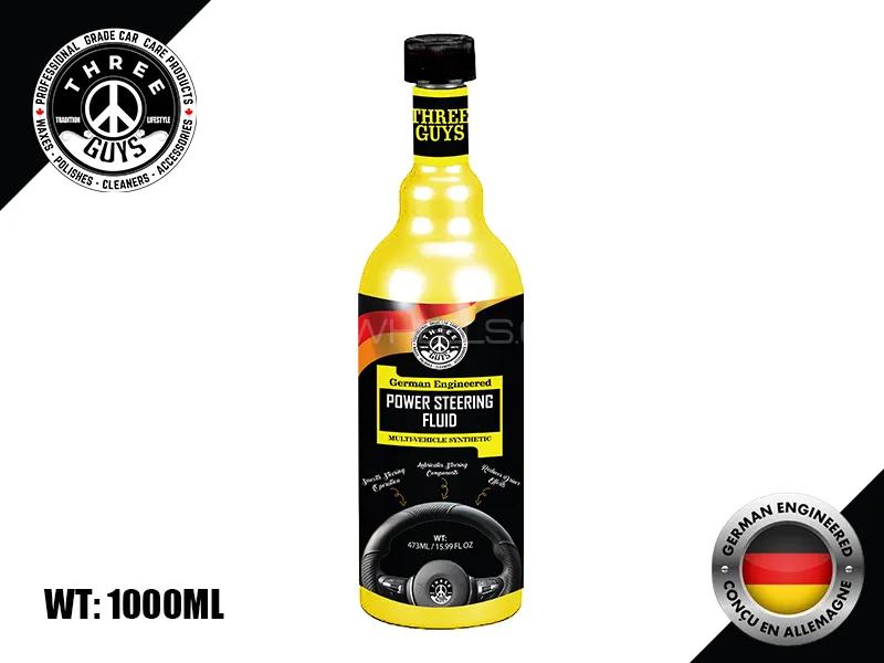 THREE GUYS Power Steering Fluid | 473ml | GERMAN ENGINEERED Image-1