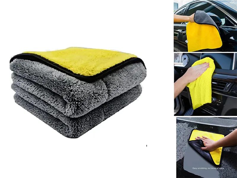 AutozCare Drying Luxury / Microfiber Double Sided Towel (Pack of 2) Image-1
