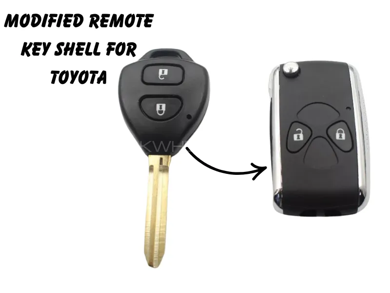 Modified Remote Key Shell For Toyota Camry Corolla RAV-4 Yaris, Image-1