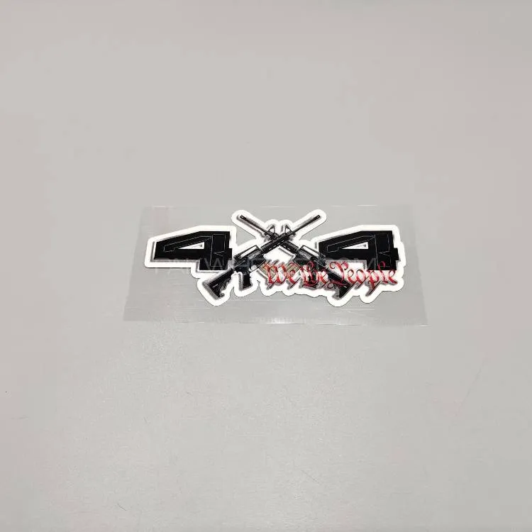 Premium Quality Custom Sticker Sheet For Car & Bike Embossed Style 4x4 Image-1