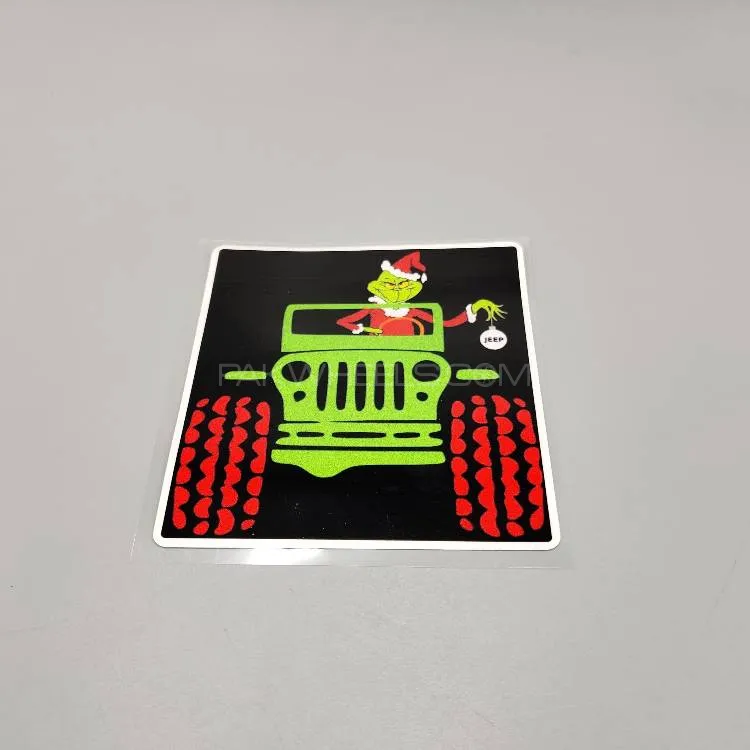 Premium Quality Custom Sticker Sheet For Car & Bike Embossed Style 4x4 JEEP Image-1