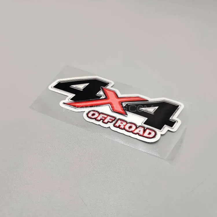 Premium Quality Custom Sticker Sheet For Car & Bike Embossed Style 4x4 OFF ROAD Image-1